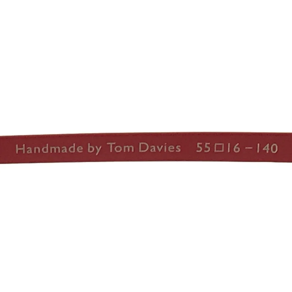 Tom Davies Eyeglasses Frames TD770 Col. 2322 Matte Red Rectangle 55-16-140
